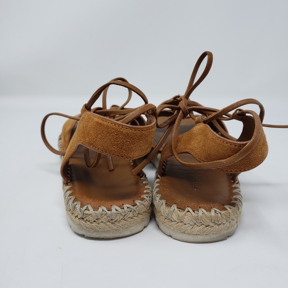 VINCE Tibor Espedrille Wrap sandals Size 8.5 - Picture 2 of 11